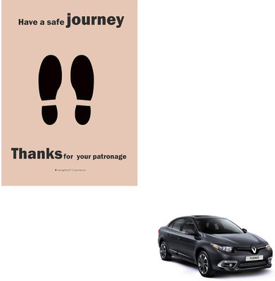 SEMAPHORE Paper Disposable Paper Mat For  Renault Fluence(Brown)