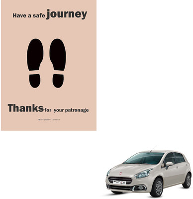 SEMAPHORE Paper Disposable Paper Mat For  Fiat Punto Evo(Brown)