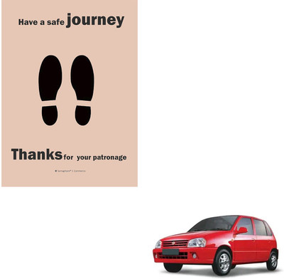 SEMAPHORE Paper Disposable Paper Mat For  Maruti Zen(Brown)