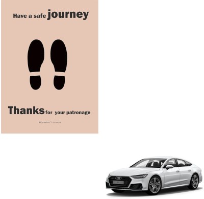 SEMAPHORE Paper Disposable Paper Mat For  Audi A7(Brown)