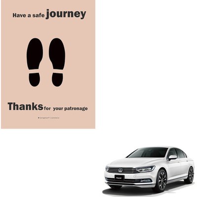 SEMAPHORE Paper Disposable Paper Mat For  Volkswagen Passat(Brown)