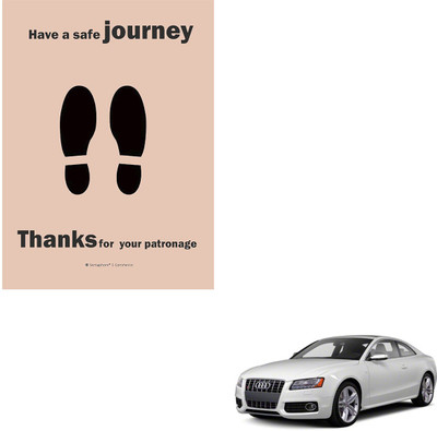 SEMAPHORE Paper Disposable Paper Mat For  Audi S5(Brown)
