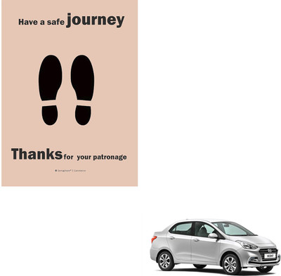SEMAPHORE Paper Disposable Paper Mat For  Hyundai Xcent(Brown)