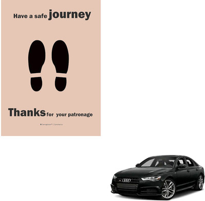 SEMAPHORE Paper Disposable Paper Mat For  Audi S6(Brown)