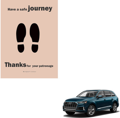 SEMAPHORE Paper Disposable Paper Mat For  Audi Q7(Brown)