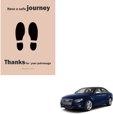 SEMAPHORE Paper Disposable Paper Mat For  Audi S4(Brown)