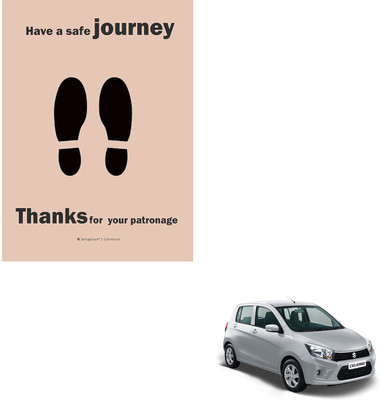 SEMAPHORE Paper Disposable Paper Mat For  Maruti Celerio(Brown)
