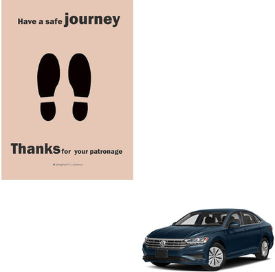 SEMAPHORE Paper Disposable Paper Mat For  Volkswagen Jetta(Brown)