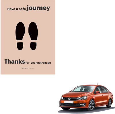 SEMAPHORE Paper Disposable Paper Mat For  Volkswagen Polo(Brown)