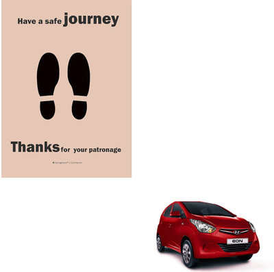 SEMAPHORE Paper Disposable Paper Mat For  Hyundai Eon(Brown)