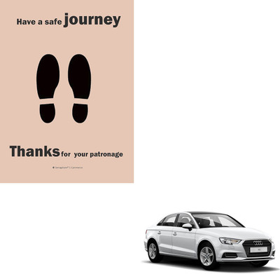 SEMAPHORE Paper Disposable Paper Mat For  Audi A3(Brown)