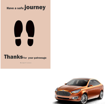 SEMAPHORE Paper Disposable Paper Mat For  Ford Escort(Brown)