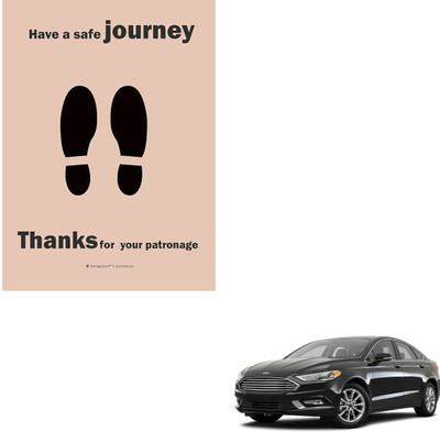 SEMAPHORE Paper Disposable Paper Mat For  Ford Fusion(Brown)