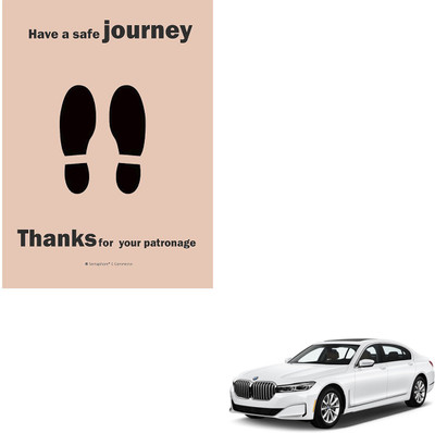 SEMAPHORE Paper Disposable Paper Mat For  BMW 7 Series(Brown)