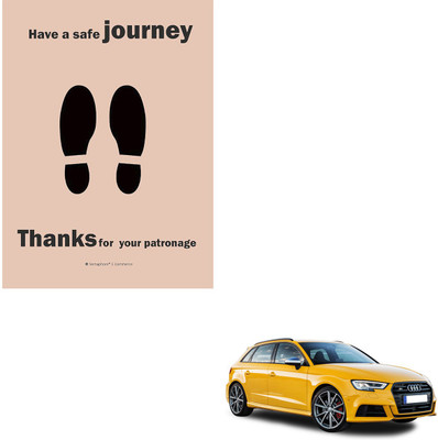 SEMAPHORE Paper Disposable Paper Mat For  Audi S3(Brown)