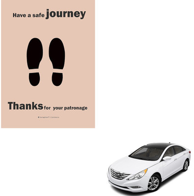 SEMAPHORE Paper Disposable Paper Mat For  Hyundai Sonata(Brown)