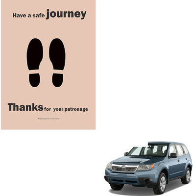 SEMAPHORE Paper Disposable Paper Mat For  Chevrolet Forester(Brown)
