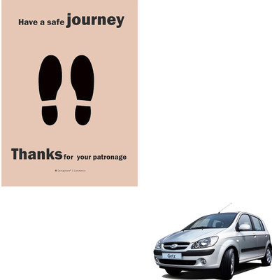 SEMAPHORE Paper Disposable Paper Mat For  Hyundai Getz(Brown)