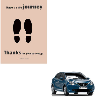 SEMAPHORE Paper Disposable Paper Mat For  Maruti Baleno(Brown)