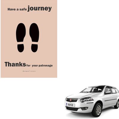 SEMAPHORE Paper Disposable Paper Mat For  Fiat Palio(Brown)