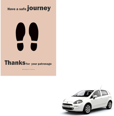 SEMAPHORE Paper Disposable Paper Mat For  Fiat Punto(Brown)