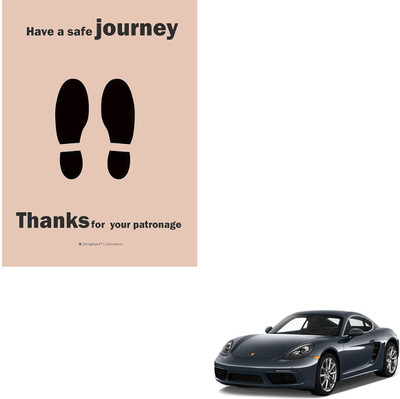 SEMAPHORE Paper Disposable Paper Mat For  Porsche Cayman(Brown)