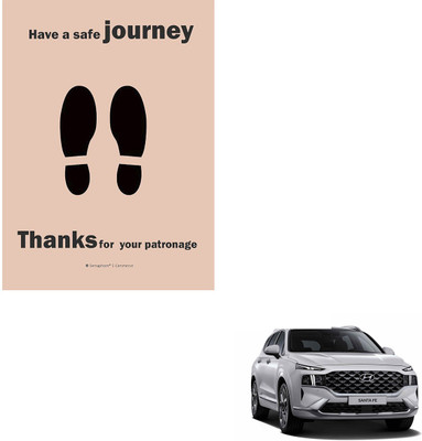 SEMAPHORE Paper Disposable Paper Mat For  Hyundai SantaFe(Brown)