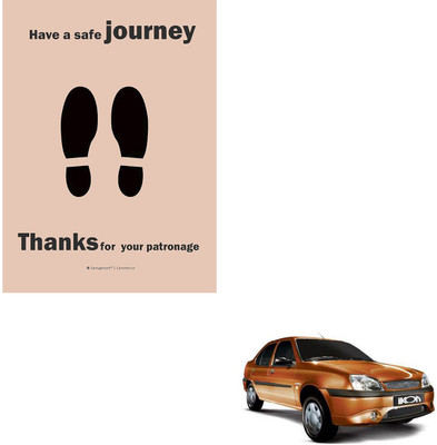 SEMAPHORE Paper Disposable Paper Mat For  Ford Ikon(Brown)
