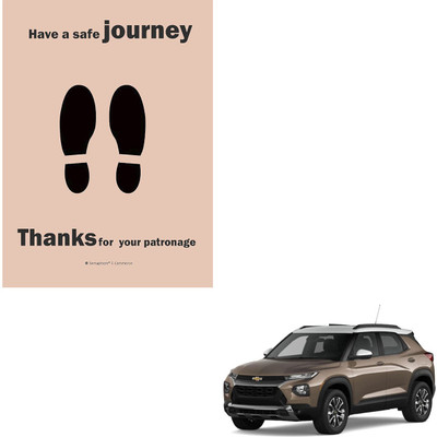 SEMAPHORE Paper Disposable Paper Mat For  Chevrolet Trailblazer(Brown)