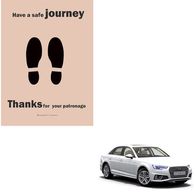 SEMAPHORE Paper Disposable Paper Mat For  Audi A4(Brown)
