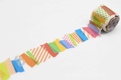 MT Washi Single side Art sets Masking tape (Manual)(Multicolor)