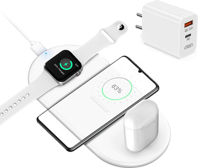 UNIGEN UNIDOCK 310(ADAPTER)3-in-1 7.5W Qi Wireless Charging Pad Compatible with iPhone 12/11/11 Pro/11 Pro Max/X/XS/XR Samsung Phone | Air-Pods 1/2/Pro & iWatch(White) Charging Pad UNIGEN UNIDOCK 310(ADAPTER)3-in-1 7.5W Qi Wireless Charging Pad Compatible with iPhone 12/11/11 Pro/11 Pro Max/X/XS/XR Samsung Phone | Air-Pods 1/2/Pro & iWatch(White) Charging Pad