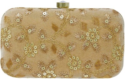 BABERWAL ENTERPRISES Casual, Formal, Party, Sports Beige  Clutch