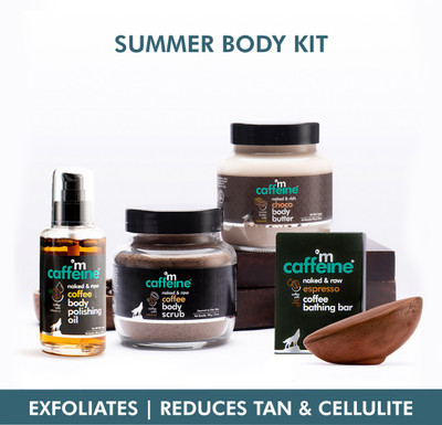 MCaffeine Summer Body Kit  (4 Items In The Set) For Rs. 500 @ 73 %