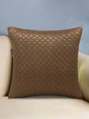 Mezposh Satin Cushions Cover(40 cm*40 cm, Brown)