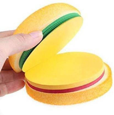 HornFlow Burger Pocket-size Note Pad Unruled 100 Pages(Multicolor)