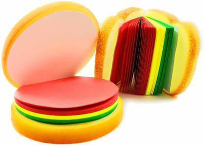 HornFlow Burger & Sandwich Pocket-size Note Pad Unruled 100 Pages(Multicolor, Pack of 2)