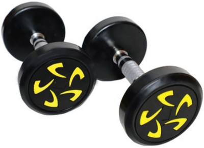 HACKERX Set Of 10KGX2 The Most Premium Commercial Grade Bouncer Dumbbell Fixed Weight Dumbbell(20 kg)