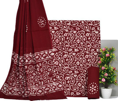 NISHIRE Cotton Blend Printed Salwar Suit Material