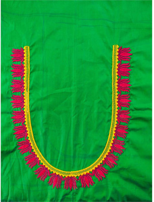 Vignatha Tailors Cotton Silk Embroidered Blouse Material
