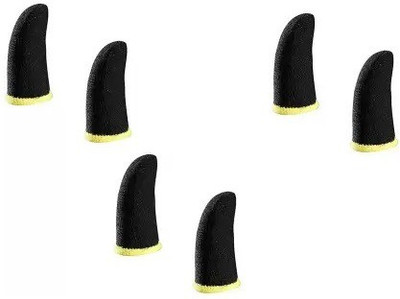 RAK 6 Pics Pub G Finger Sleeve for play pubg Anti Silp Thumb sleeve Pair of 3 Finger Sleeve(Pack of 6)