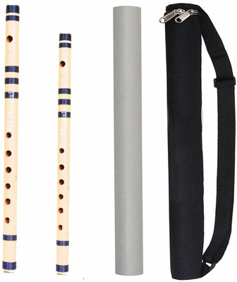 SG MUSICAL SGM-B1 Combo OF 2 Flute C And B Natural Bamboo (7 Hole) Bamboo Flute(30 cm)