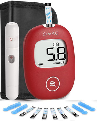 Sinocare Smart With 10(Strips & Lancet) Blood Glucose Monitoring Glucometer(Multicolor)