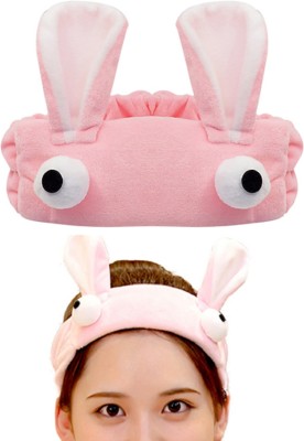 Proplady Stylish Ultra Soft Fur Bunny Ears Head Band Hair Band for Baby Girls, Girls & Women|Stylish Everyday Head Wrap Head Band(Pink)