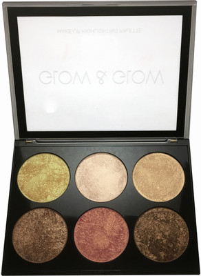 maliao Professional Blush Contour and Highlighter 3 in 1 Palette Highlighter S4 Highlighter(Multicolor)