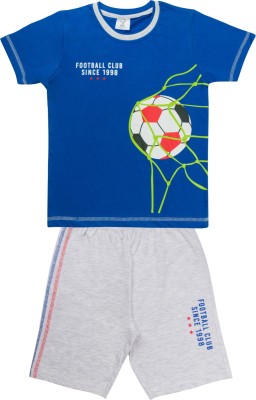 Todd N Teen Boys Casual T-shirt Shorts(royalblue)