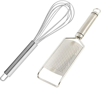 NOHUNT Steel Hand Blender Mixer Froth Whisker Latte Maker For Milk Coffee Egg Beater Juice, Balloon Wire Whisk Milk Beater for Cooking, Baking, Blending With Stainless Steel Citrus Zester & Cheese Grater, Silver Kitchen Tool for Ginger Citrus Nutmeg Potato Vegetable & Fruit Kitchen Tool Set(Grater, NOHUNT Steel Hand Blender Mixer Froth Whisker Latte Maker For Milk Coffee Egg Beater Juice, Balloon Wire Whisk Milk Beater for Cooking, Baking, Blending With Stainless Steel Citrus Zester & Cheese Grater, Silver Kitchen Tool for Ginger Citrus Nutmeg Potato Vegetable & Fruit Kitchen Tool Set(Grater,