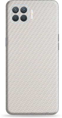 Jeeva Creation oppo f17 pro Mobile Skin(Silver)