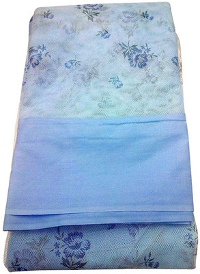 Iblay Cotton Adults Washable Mosquito Net Large Size Bed Blue Printed Heavy Quality Polyester Soft Net ((Blue Printed, 4x6.5 ft) Mosquito Net(Blue, Bed Box)