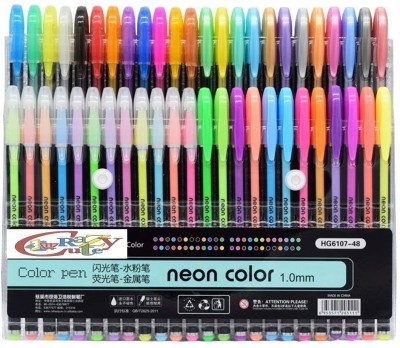 Toyshala Noen Gel Pen Gel Pen(Pack of 47, Multicolor)